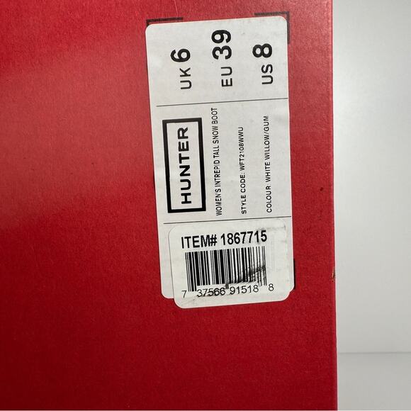 NIB •HUNTER BOOTS - Women's Intrepid Tall Snow Boot - Winter boots Size: 8 - Picture 11 of 11